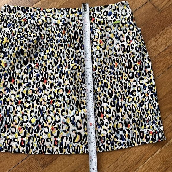 Swing Control Skirt Skort Multicolor Animal Print Pullover Golf Tennis Size 18 - Picture 7 of 8